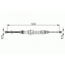 1 987 477 461 BOSCH Трос, стояночная тормозная система