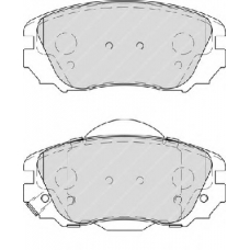 FSL4207 FERODO Комплект тормозных колодок, дисковый тормоз