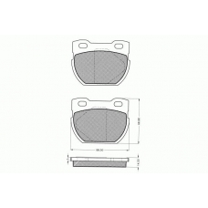 7.410 PEX Комплект тормозных колодок, дисковый тормоз