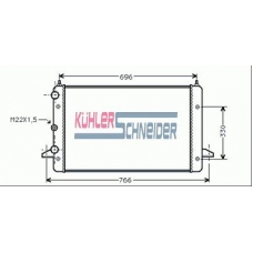1304801 KUHLER SCHNEIDER Радиатор, охлаждение двигател