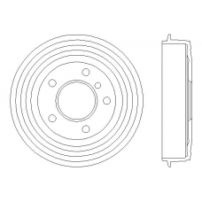 MBD224 MINTEX Тормозной барабан