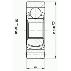 CVJ5399.20 OPEN PARTS Шарнирный комплект, приводной вал