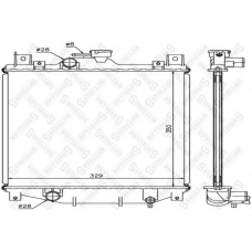 10-26255-SX STELLOX Радиатор, охлаждение двигателя