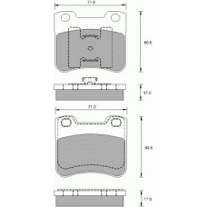 699381 ROULUNDS Комплект тормозных колодок, дисковый тормоз