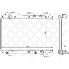 10-26667-SX STELLOX Радиатор, охлаждение двигателя
