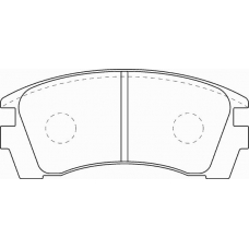 FD7040A NECTO Комплект тормозных колодок, дисковый тормоз
