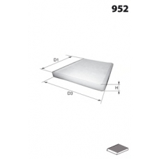 R43 MECAFILTER Фильтр, воздух во внутренном пространстве