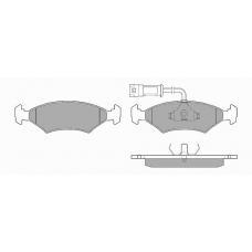 234 SIMER Комплект тормозных колодок, дисковый тормоз