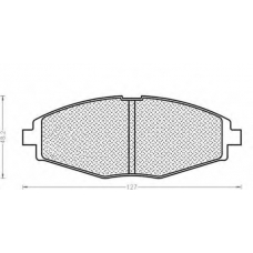 430216171051 MAGNETI MARELLI Комплект тормозных колодок, дисковый тормоз