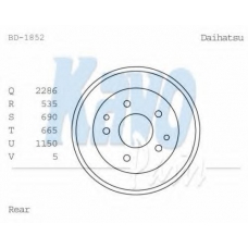 BD-1852 KAVO PARTS Тормозной барабан