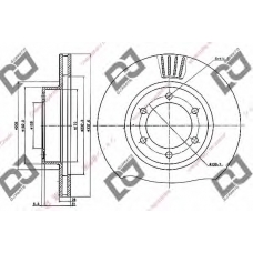 BD1013 DJ PARTS Тормозной диск