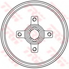 DB4134BR TRW Тормозной барабан