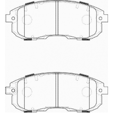 FD7374A NECTO Комплект тормозных колодок, дисковый тормоз