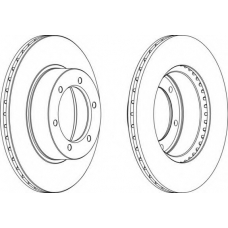 DDF596-1 FERODO Тормозной диск