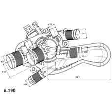 6.190.01 BEHR Термостат, охлаждающая жидкость