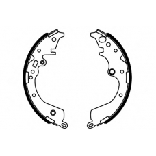 09-0712 E.T.F. Комплект тормозных колодок; Комплект тормозных кол