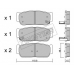 7430 TRUSTING Комплект тормозных колодок