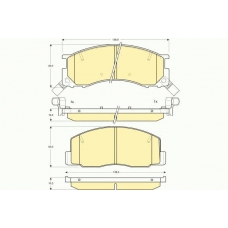 6130869 GIRLING Комплект тормозных колодок, дисковый тормоз