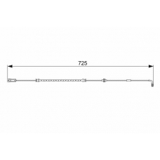 1 987 473 017 BOSCH Сигнализатор, износ тормозных колодок