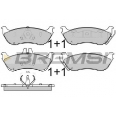 BP2969 BREMSI Комплект тормозных колодок, дисковый тормоз