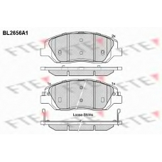 BL2656A1 FTE Комплект тормозных колодок, дисковый тормоз