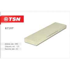 9.7.317 TSN Фильтр салонный (пылевой)