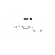 FD30148 VENEPORTE Средний глушитель выхлопных газов