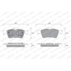 151-1246 WEEN Комплект тормозных колодок, дисковый тормоз