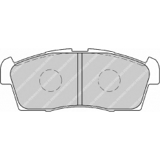 FD7204A NECTO Комплект тормозных колодок, дисковый тормоз