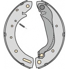 K762496 MGA Комплект тормозов, барабанный тормозной механизм