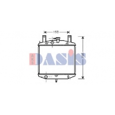360160N AKS DASIS Радиатор, охлаждение двигателя