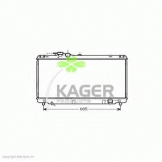 31-3305 KAGER Радиатор, охлаждение двигателя