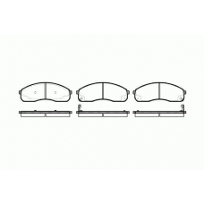 0821.12 REMSA Комплект тормозных колодок, дисковый тормоз