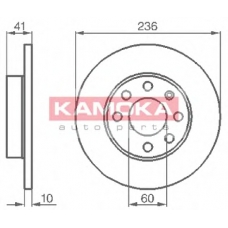 103208 KAMOKA Тормозной диск