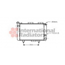 43002001 VAN WEZEL Радиатор, охлаждение двигателя