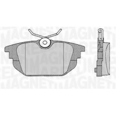 363916060106 MAGNETI MARELLI Комплект тормозных колодок, дисковый тормоз