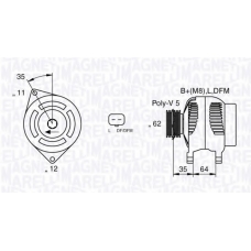 063377015010 MAGNETI MARELLI Генератор