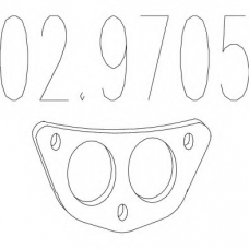 02.9705 MTS Прокладка, труба выхлопного газа