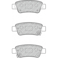 FDB4233 FERODO Комплект тормозных колодок, дисковый тормоз
