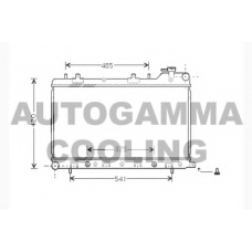 104309 AUTOGAMMA Радиатор, охлаждение двигателя