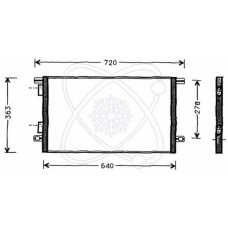 30R0006 ELECTRO AUTO Конденсатор, кондиционер