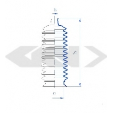 83873 SPIDAN Пыльник, рулевое управление