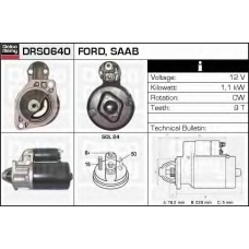 DRS0640 DELCO REMY Стартер