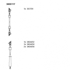 3A00/117 BREMI Комплект проводов зажигания