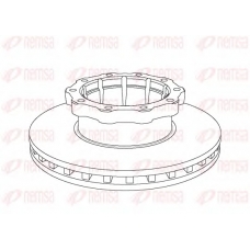 NCA1048.20 REMSA Тормозной диск