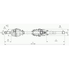 DRS6003.00 OPEN PARTS Приводной вал