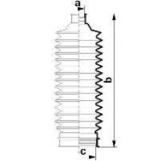 84090 SPIDAN Пыльник, рулевое управление