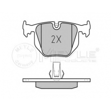 025 214 8717/PD MEYLE Комплект тормозных колодок, дисковый тормоз