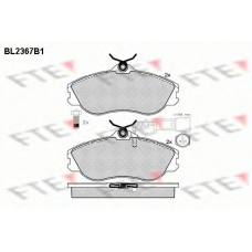 BL2367B1 FTE Комплект тормозных колодок, дисковый тормоз