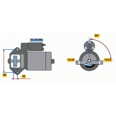 0 001 109 304 BOSCH Стартер